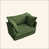 Chenille verte