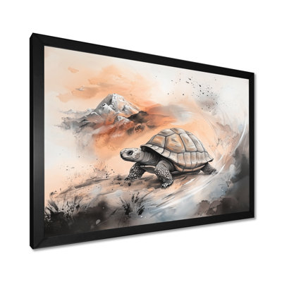 Steady Tortoise Perseverance - Tortoise Print Wall Art