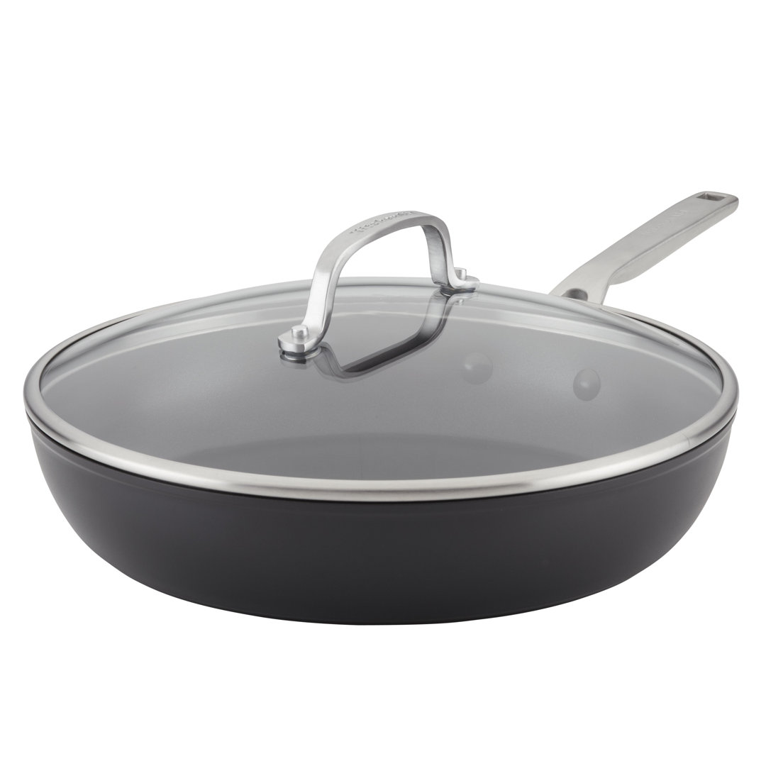 KitchenAid Hard Anodized Induction Nonstick Frying Pan / Skillet with Lid KitchenAid® 