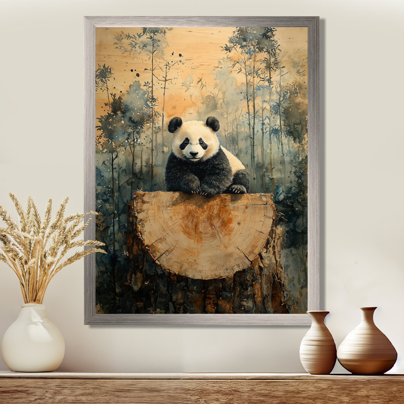 Gokul - animaux, art mural sur toile, Impression d'un seul cadre photo, Argent argent, H 32 po x l 24 po