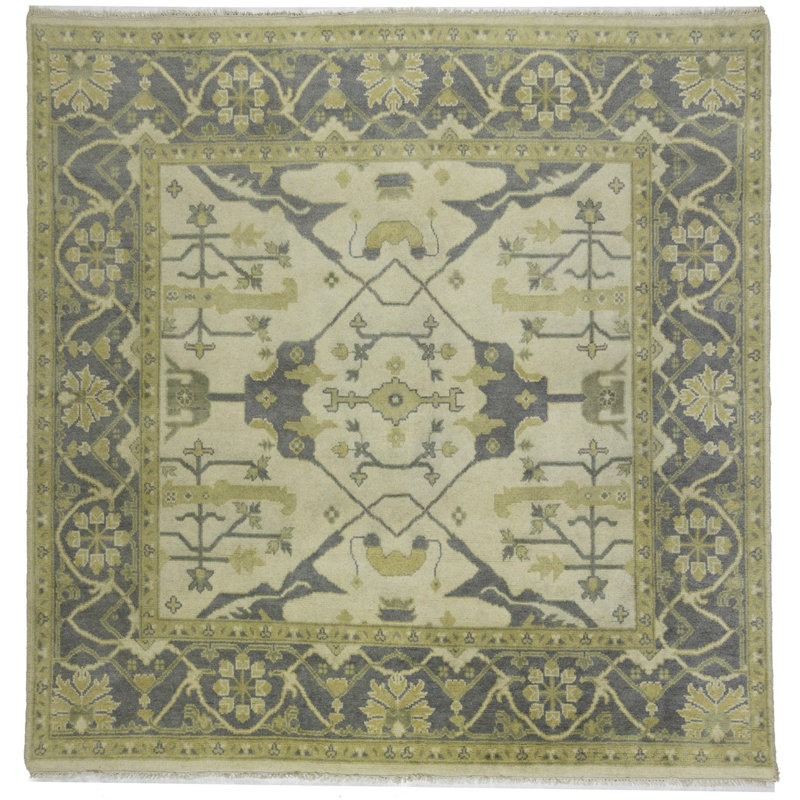 Tapis en laine , Carré 8 pi