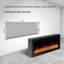 Foyer électrique intelligent 78 "LITEeer Homes II II ZEF78X | Ultra-mince fixé au mur et encastré | HD multi-flammes, bûches respirantes avec décoration de roches de glace pilée, contrôle de l'application-1600291861