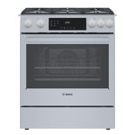 800 Series 30" 4.8 cu ft. Slide-in Gas Range