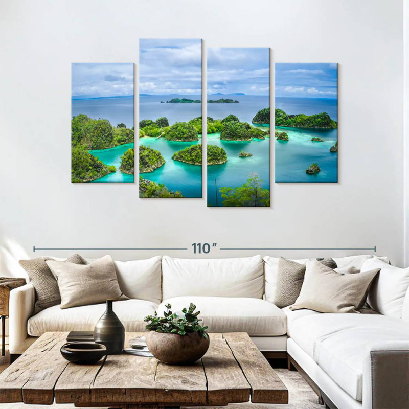 Gillard Pianemo Islands, 54" H x 84" W
