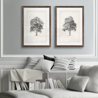Vintage Arbour Study I-Framed Set by Antonyus Bunjamin (Abe) - 2 Piece Single Picture Frame Painting