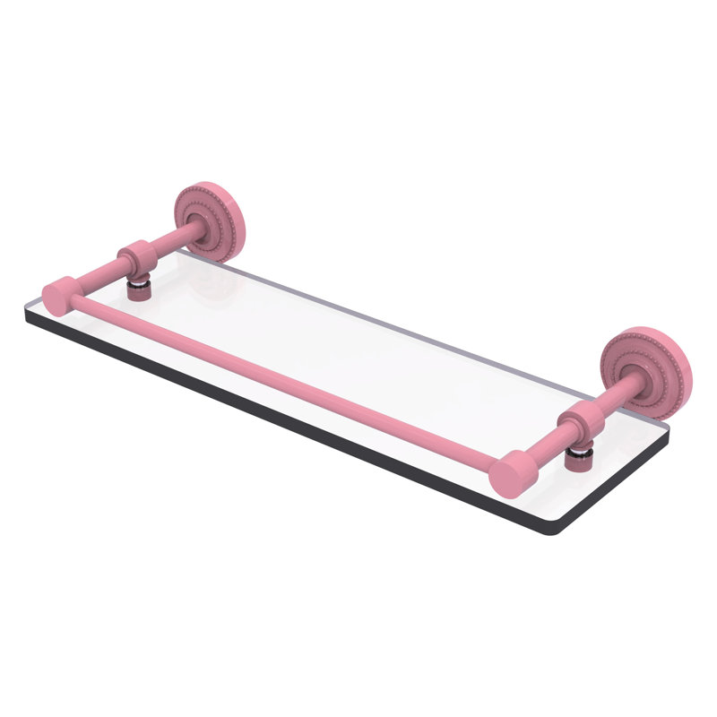 Tablette flottante Dottingham, H 3 po x l 16 po x P 5 po, Rose