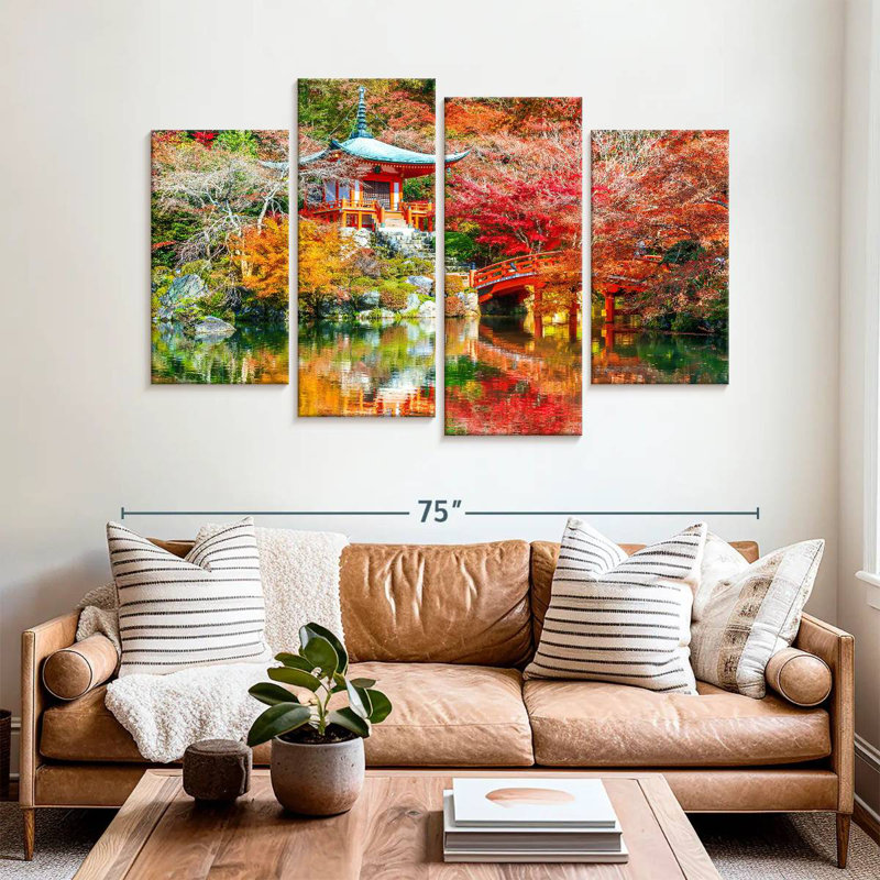 Adella Daigoji Temple Landscape, 42" H x 68" W