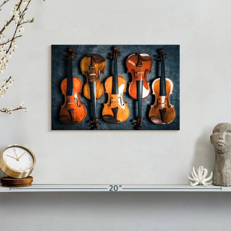 Abarca Violin Collection, 8" H x 12" W