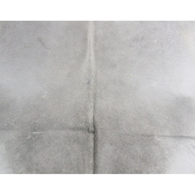 Tapis en cuir de vache gris Hult