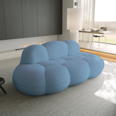 Fauteuil à billes incurvé moderne à 3 places Shirley