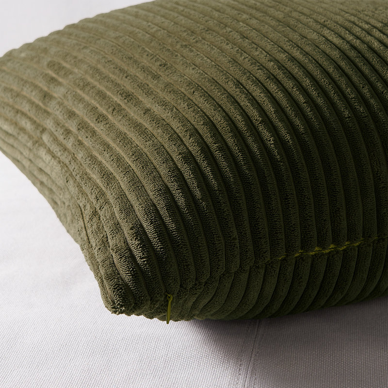 Corduroy Striped Corduroy Pillow Cover Square Modern Gradient Pillow Cases for Sofa,  Decorative Cushion Cover, 20"H x 20"W
