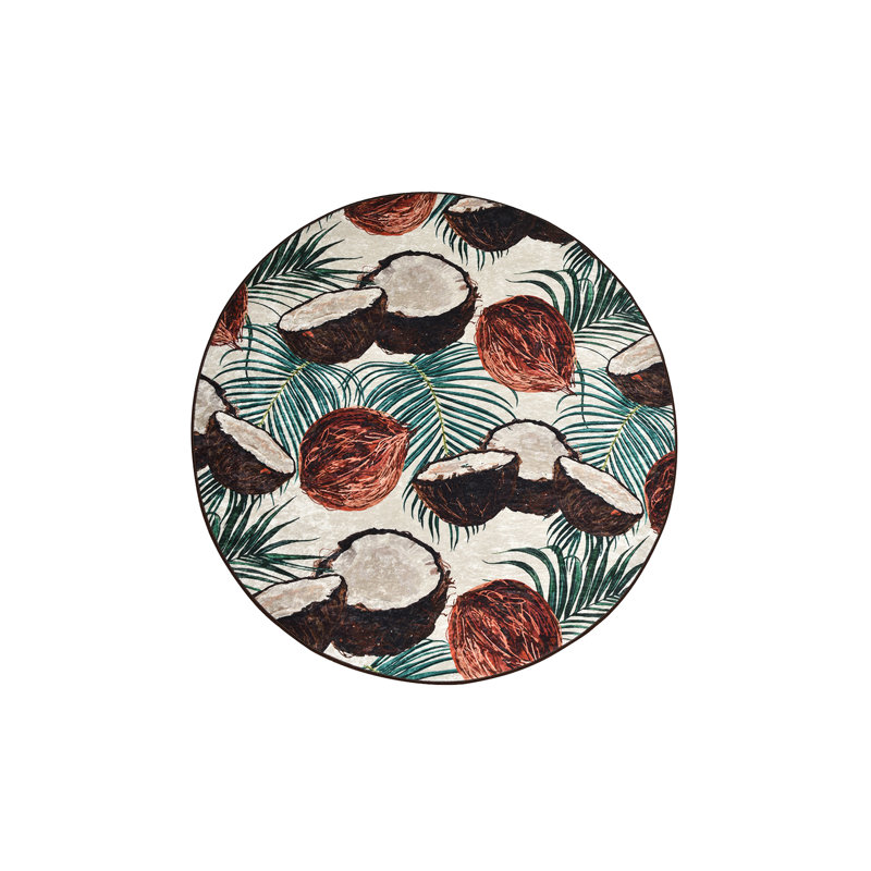 Round Numan Shag 100cm X 100cm Area Rug