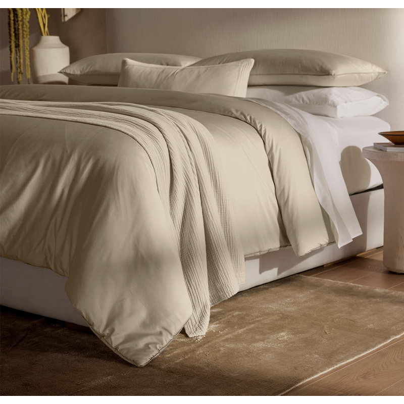 Signature Comforter Set, Sand, Full/Queen Comforter + 2 Standard Shams