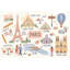 Papier peint montgolfière tour Eiffel amovible-696119772-696119773