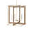 Purebred 4 - Light Wrought Iron Dimmable Lantern Geometric Chandelier