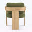 Ensemble de 2 chaises d'appoint élégantes avec dossier coussiné, structure en bois pour une assise confortable-118091420