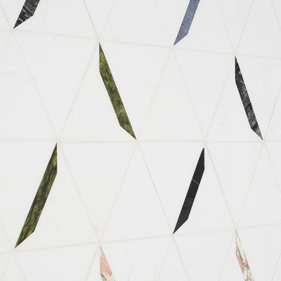 Tres Polished Marble Mosaic Tile