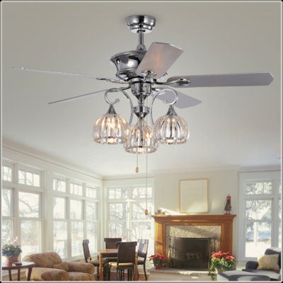 Ventilateur de plafond 5 pales 52 pouces Mavyn