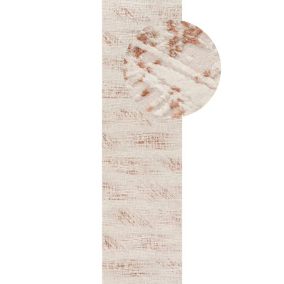 Carmel Modern Abstract Cream/Orange Area Rug