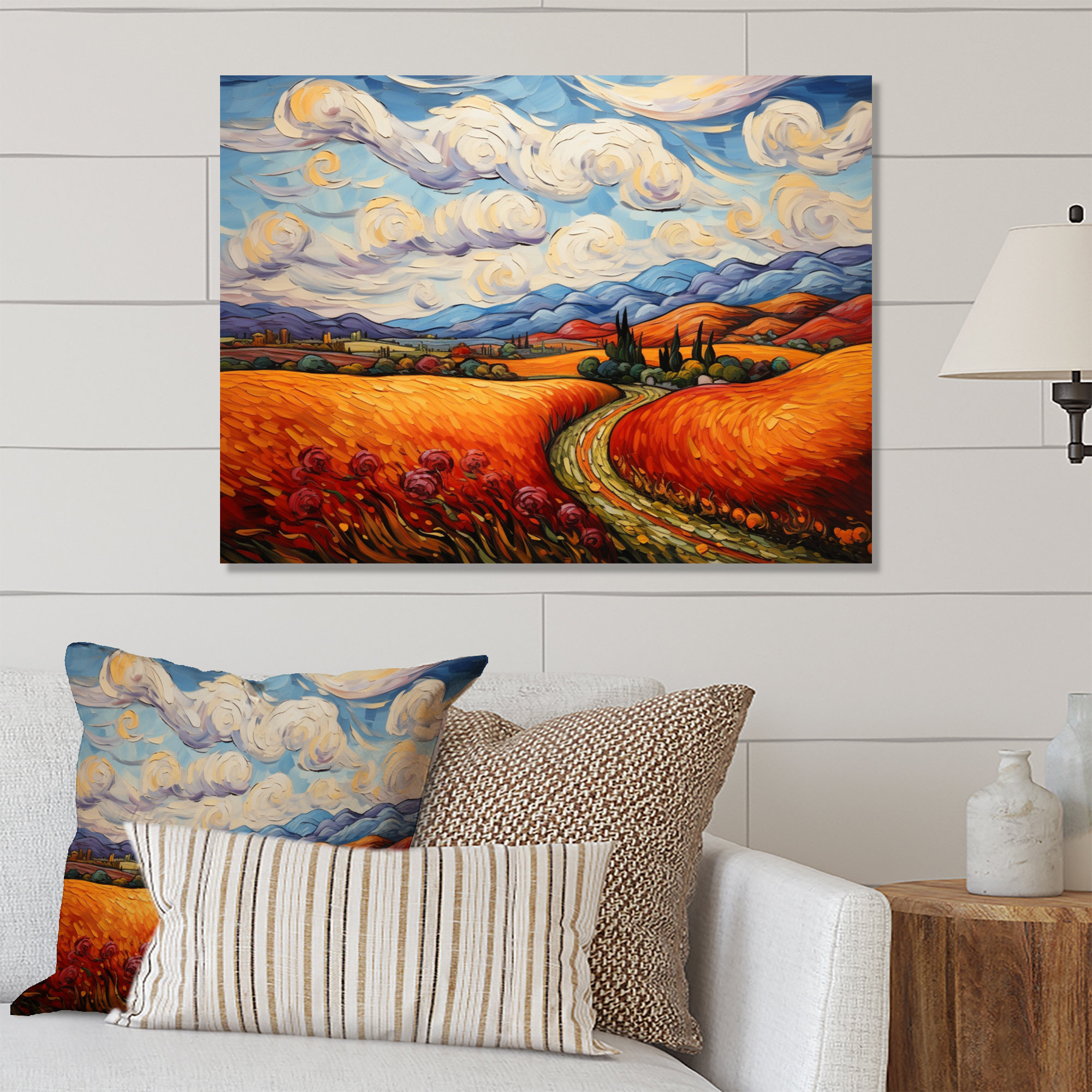 Winston Porter Vangogh Autumn Path IV - Vangogh Metal Wall Decor | Wayfair