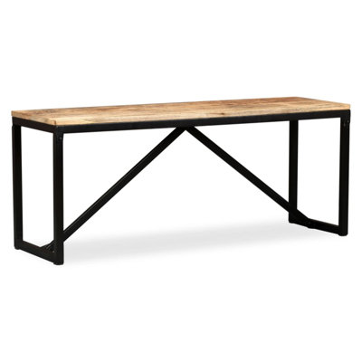 Dining Bench Table Bench for Living Room Bedroom Solid Reclaimed Wood by Trent Austin Design
