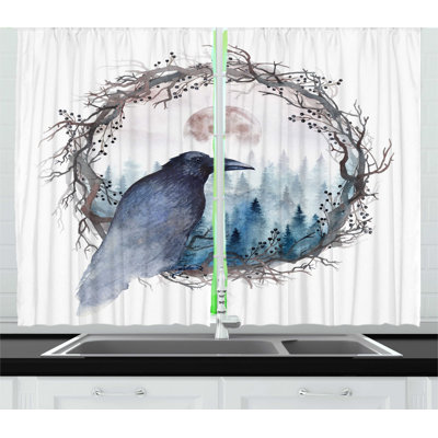 Ruffled Kitchen Curtain