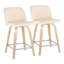 Lakyia Swivel Upholstered Counter Stool-89290192
