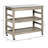 Rolling Kitchen Cart With Stainless Steel Countertop(No Include Stool)