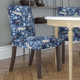 Clary Cotton Upholstered Parsons Chair in Beige/Brown