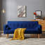 72" Mid-Century Style Linen Fabric Chesterfield Sofa 72".-1956438901
