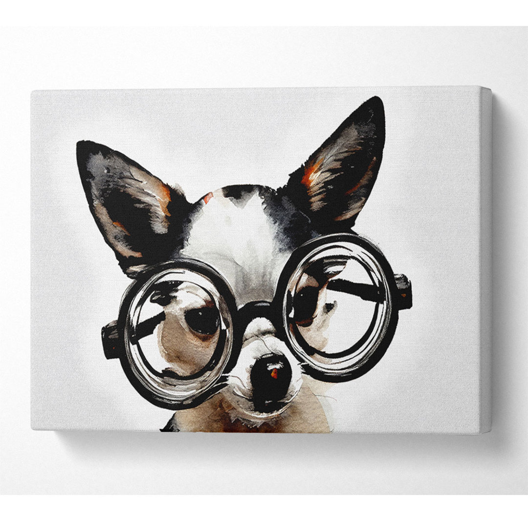 Nerd Dog - Kunstdrucke auf Leinwand