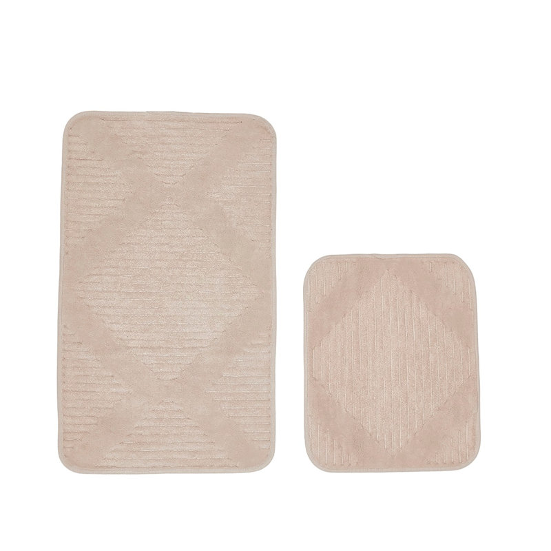 Ensemble de tapis de bain (2 pièces), Vison, L 27,2 po x l 39,4 po