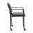 Jill Diamond Stacking Chair, Hooded Wheels, Waterfall Seat, Black Vinyl