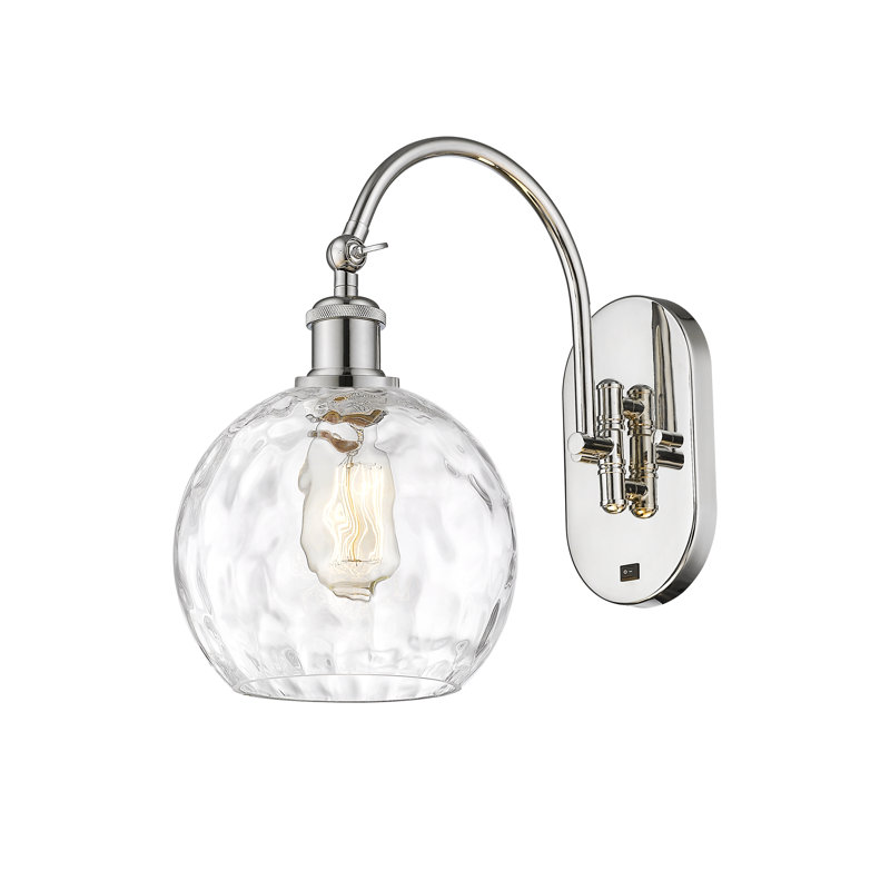Bras pivotant en acier Ambrosane, H 13,75 po x l 8 po x P 14 po, DEL, Nickel poli