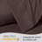 LuxClub 2 PC Brown King Performance Microfiber Solid Pillowcase Set-119874943-119874948