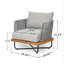 Chaise d'extérieur en bois d'acacia Lucca, gris-23960047