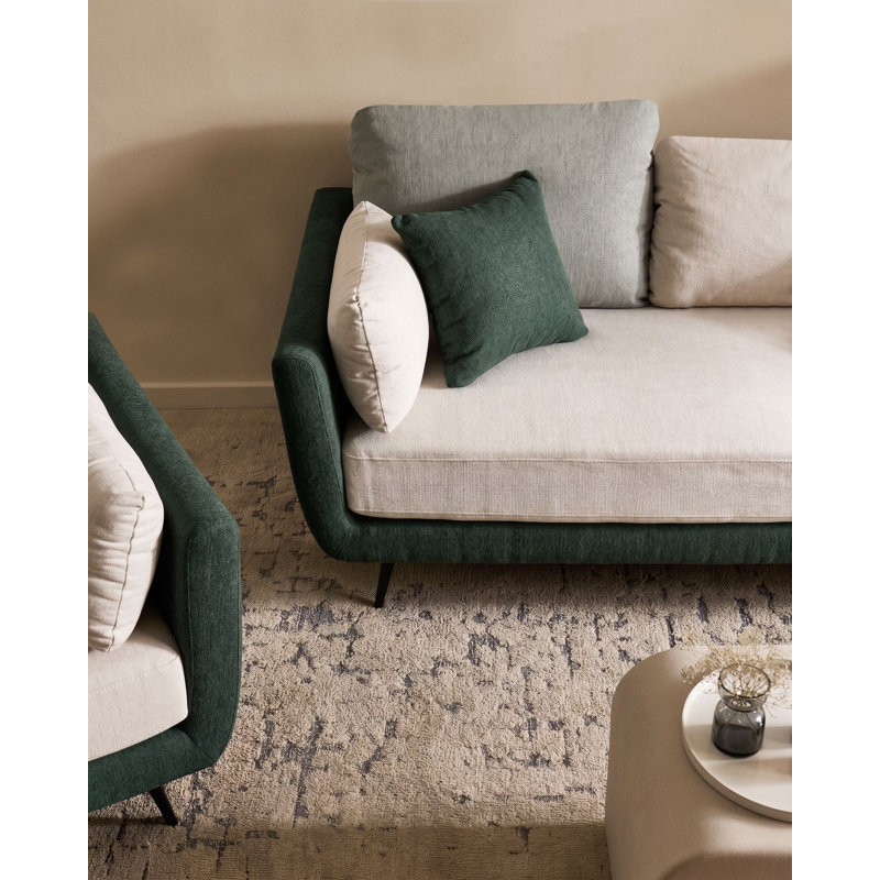 Teija 2 Piece Fabric Standard Living Room Set, Green