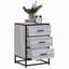 40cm W Metal Bedside Table-1167384355
