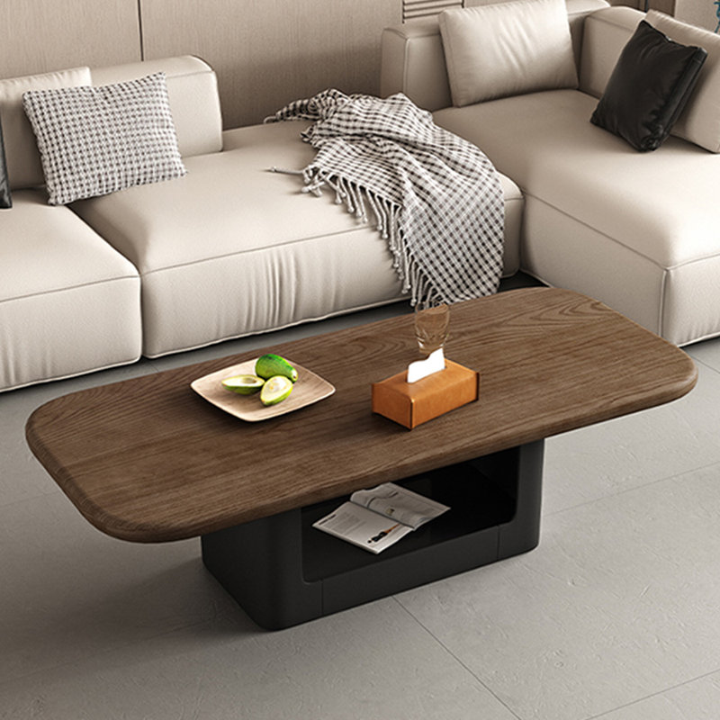 Modern creative minimalist coffee table, 16.53" H x 55.11" L x 27.55" W