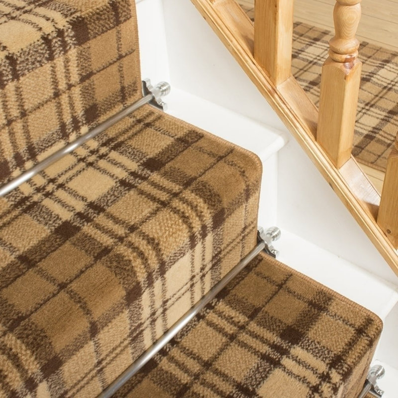 Stair Runner Plaid Area Rug, Runner 100 x 630 cm
