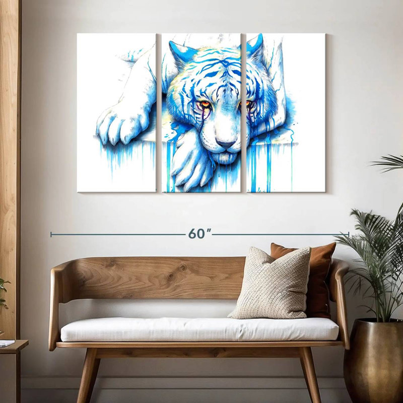Brampt Blue Tears, 32" H x 50" W
