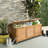 50 Gallon Eucalyptus Solid Wood Deck Box with Wheels-21867682