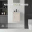 Meuble-lavabo flottant 16 po avec lavabo, porte à fermeture en douceur, lavabo en céramique, contreplaqué-1149618516