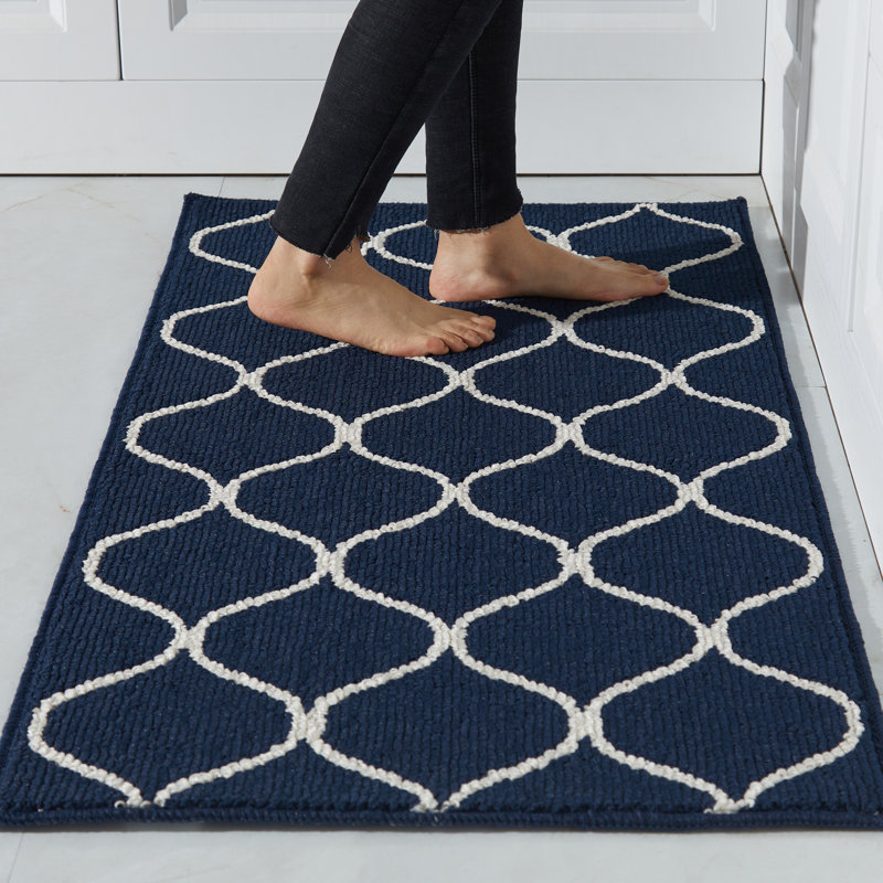 Non-Slip Kitchen Mat, Super Absorbent & Stain Resistant Washable Floor Rug for Kitchen, Laundry, Sink, Rectangle 24" x 48"
