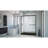 DreamLine Infinity-Z 32 inch D x 60 inch W x 74 3/4 inch H Semi-Frameless Sliding Clear Shower Door in Matte Black with Left Drain Black Shower Base Kit-859016581-867037154-946180058