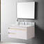 Comptoir de meuble-lavabo 31 po avec pierre dorée, lavabo encastré en céramique, dosseret, pour meuble-lavabo de 30 po de luxe, comptoir fritté de 31 po