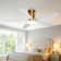Ventilateur de plafond encastré 36/42/48 po à profil bas avec éclairage et télécommande
