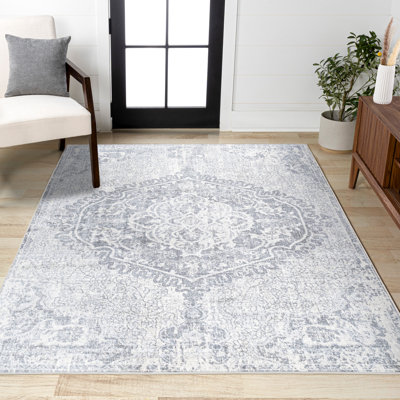 Tapis gris / ivoire Ademar