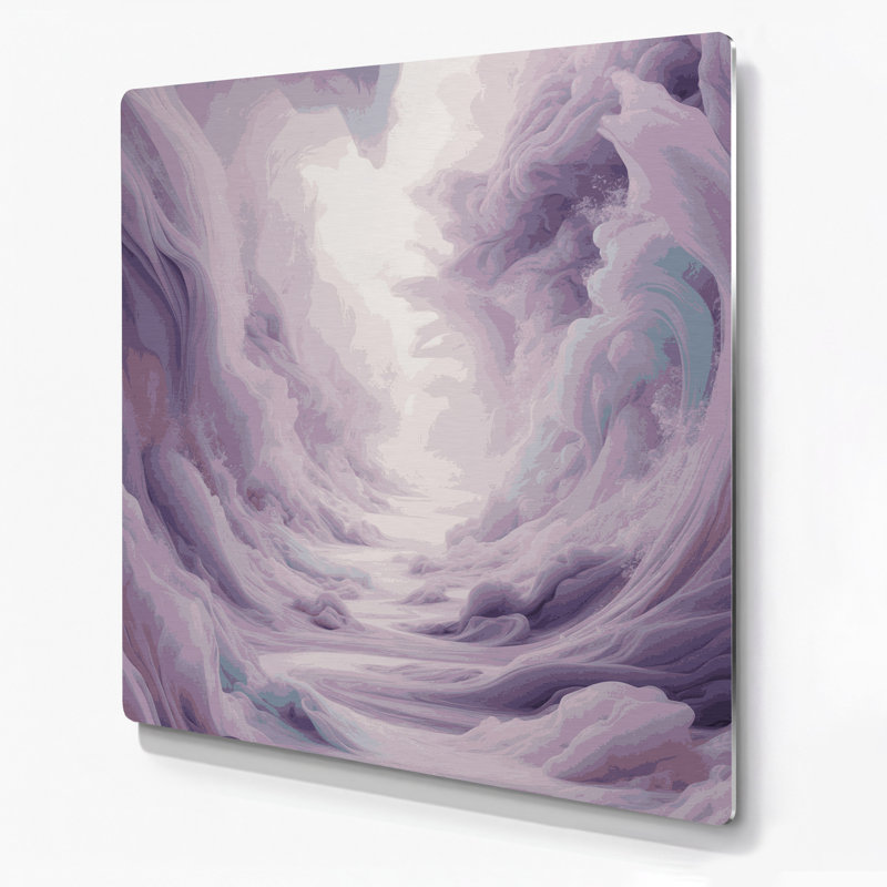 Abstrait paysage 74, art mural en métal beige, H 12 po x l 12 po