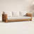 Baela 83.5" Wide Teak Patio Sofa with Cushions